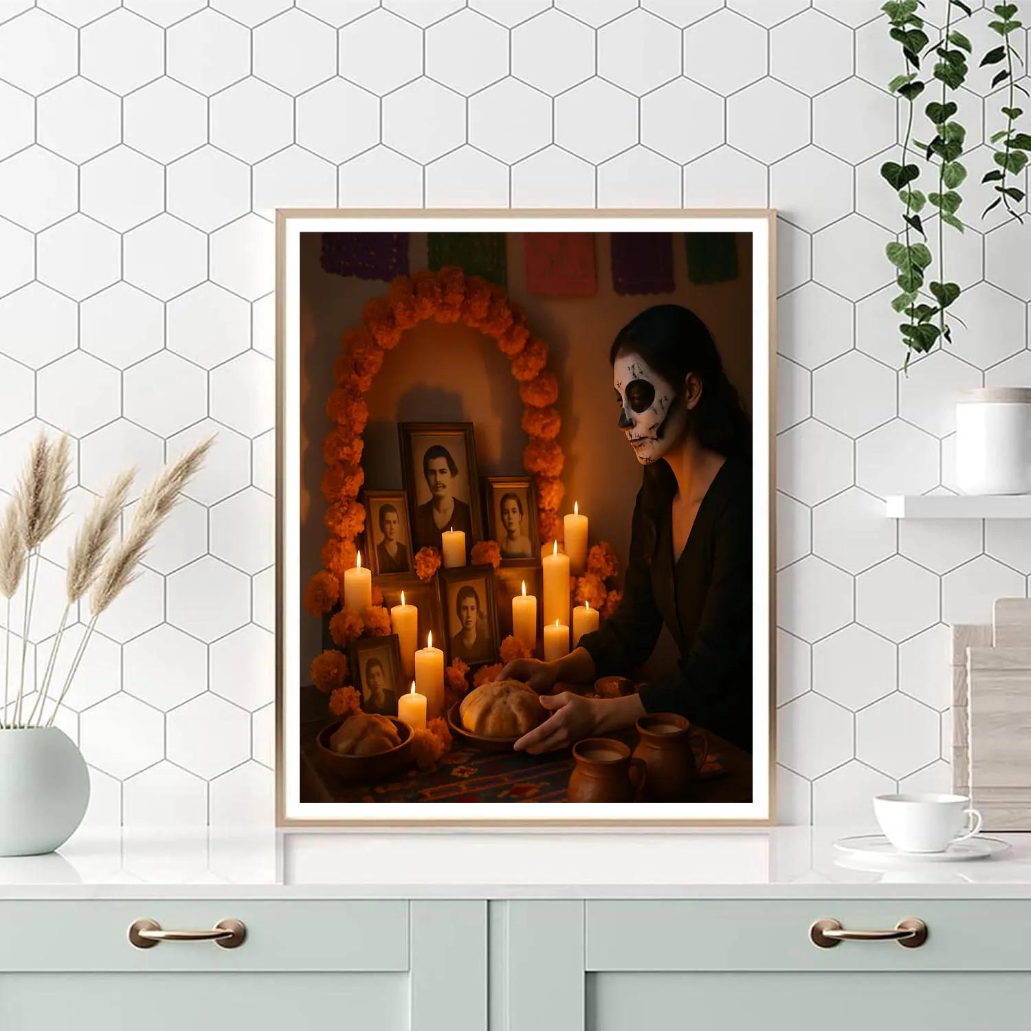 Día De Muertos Ofrenda Gathering paint by numbers