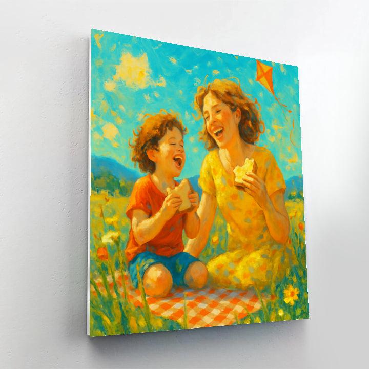 Picnic In The Meadow Together painting number kit