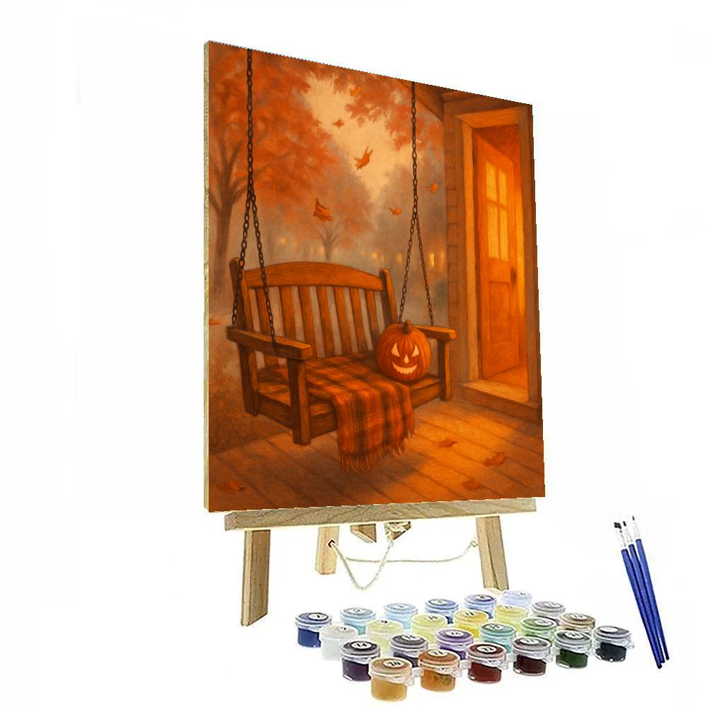 Porch Swing Autumn Lullaby Painting by numbers kit
