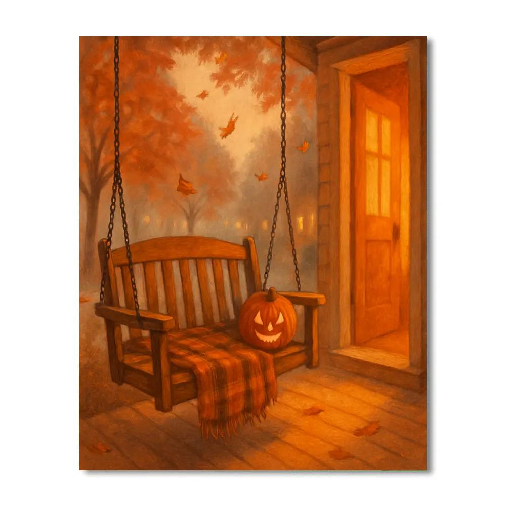 Porch Swing Autumn Lullaby Painting by numbers kit