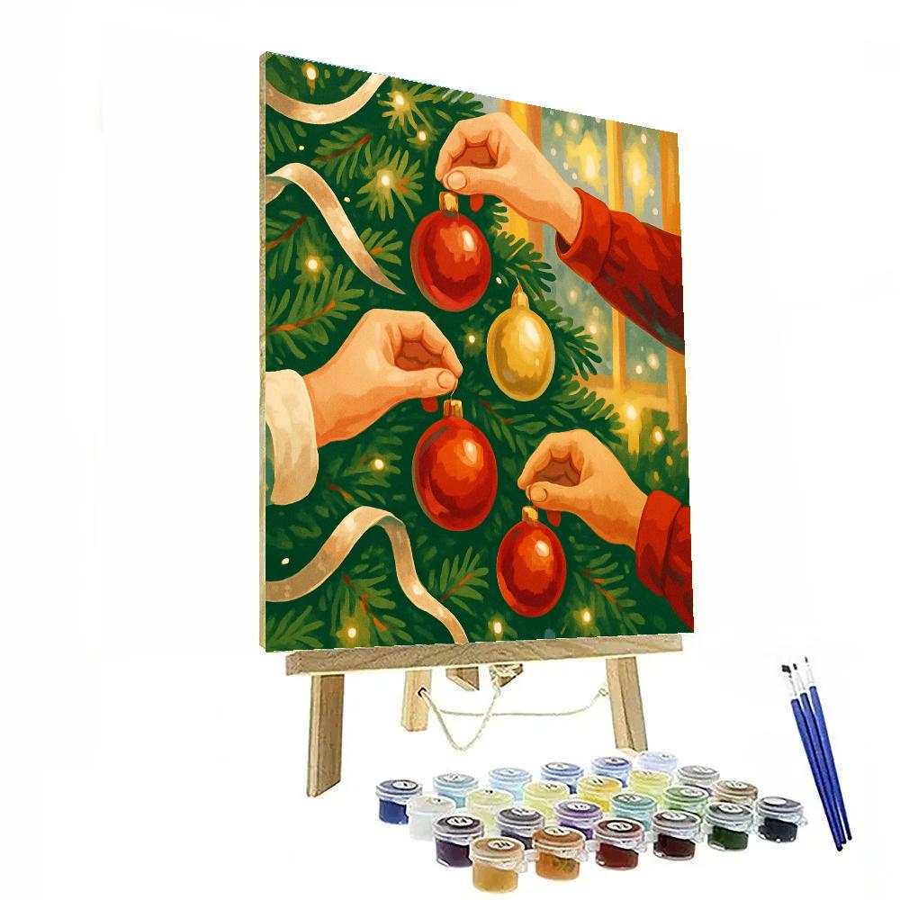Ornaments On Winter’s Eve paint by number