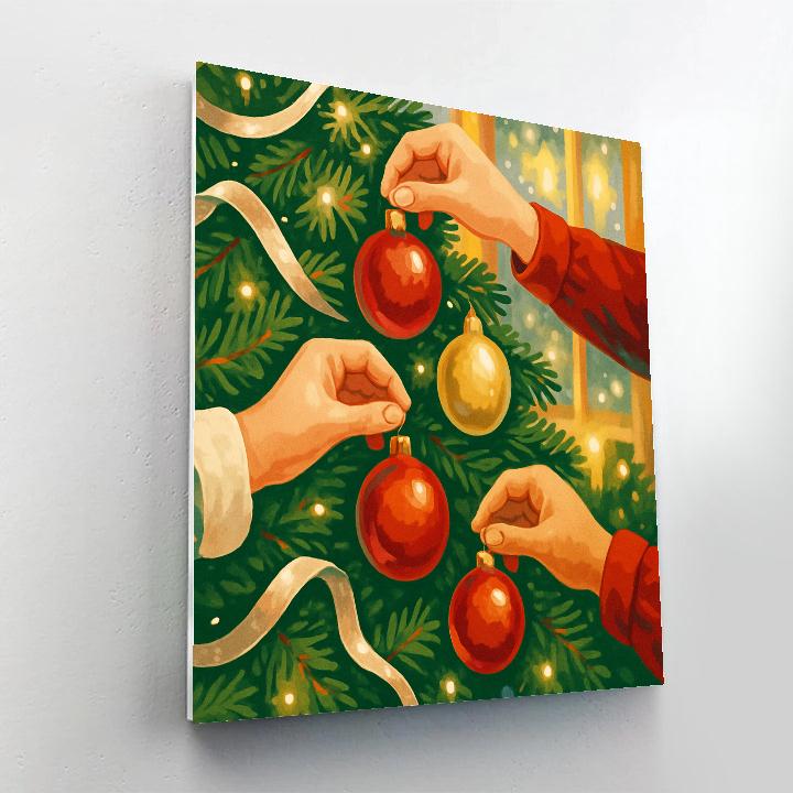 Ornaments On Winter’s Eve paint by number