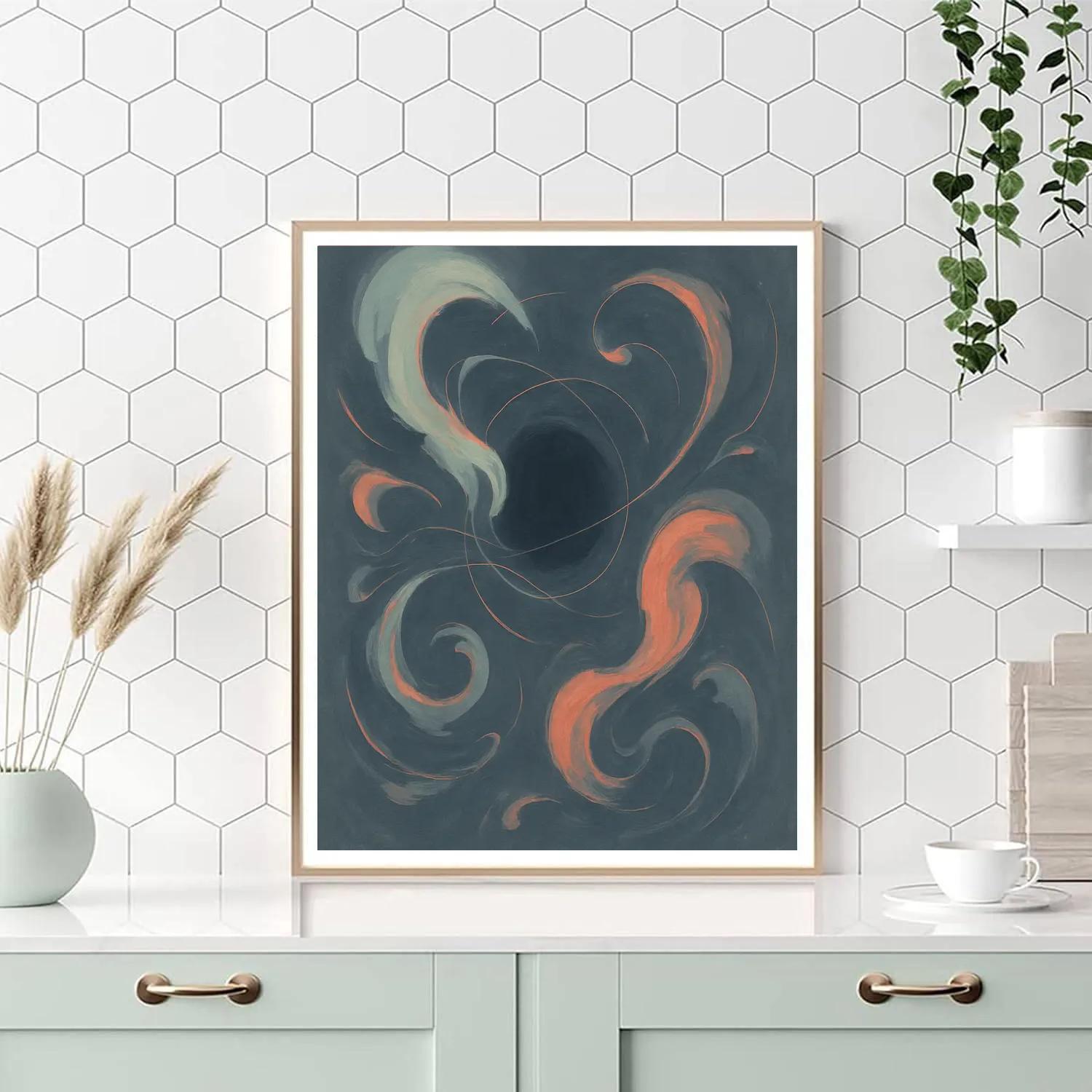 Abstract Gravity Drift DIY paint by numbers