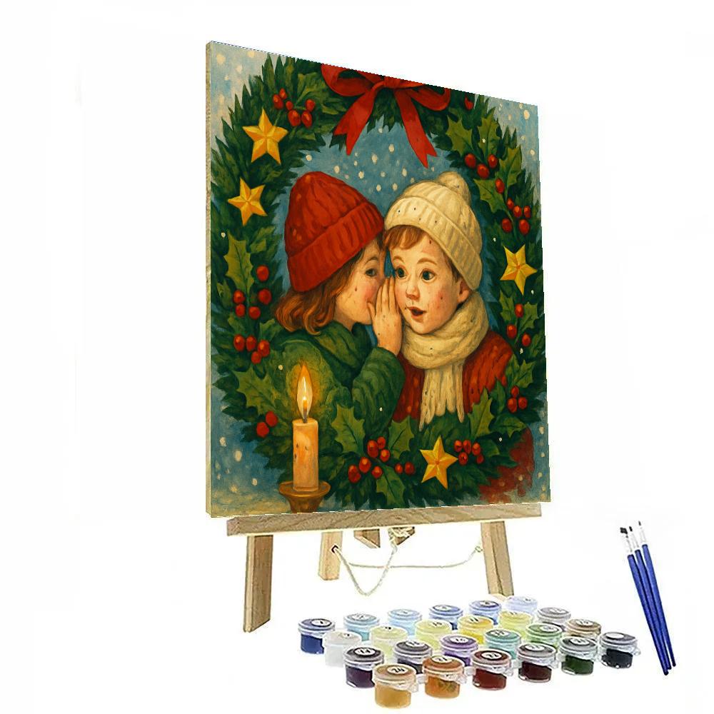 Whispering Wreath Wonders Numbered painting kits