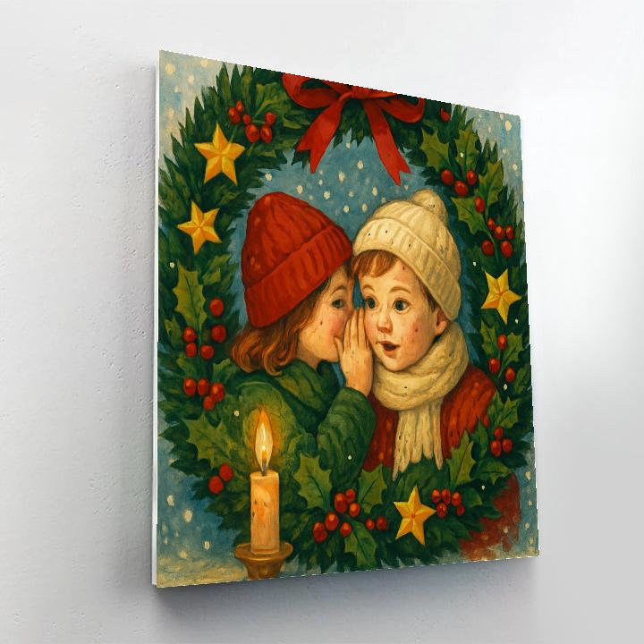 Whispering Wreath Wonders Numbered painting kits