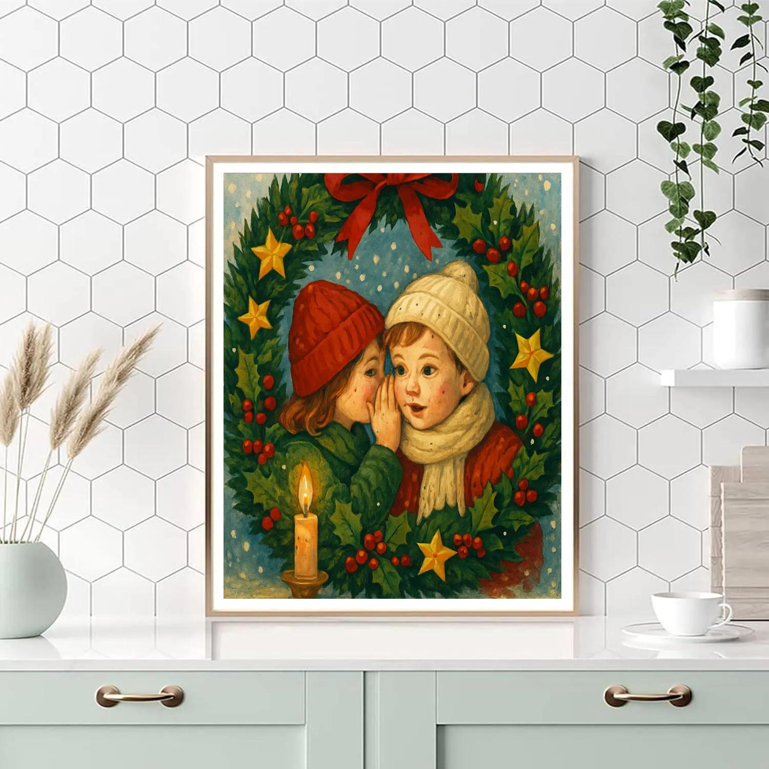 Whispering Wreath Wonders Numbered painting kits