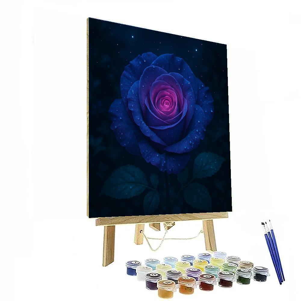 Flower Night Bloom Nebula paint by number