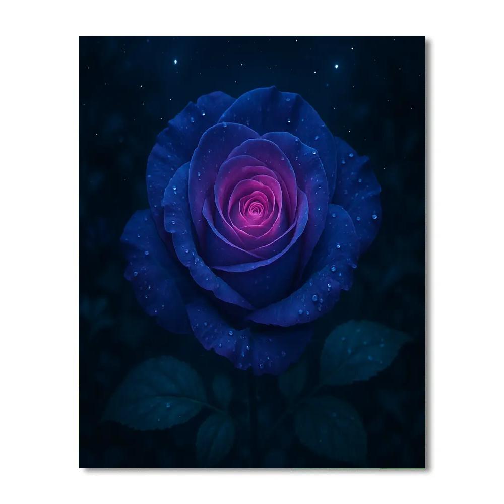 Flower Night Bloom Nebula paint by number