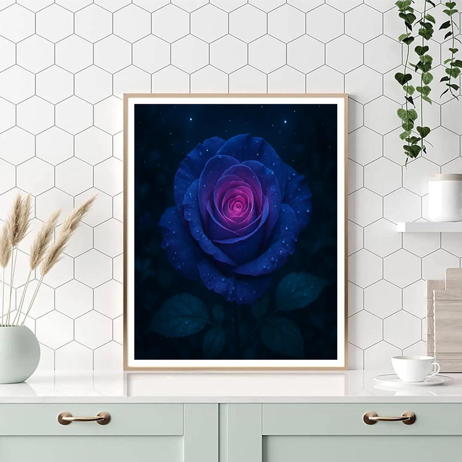 Flower Night Bloom Nebula paint by number