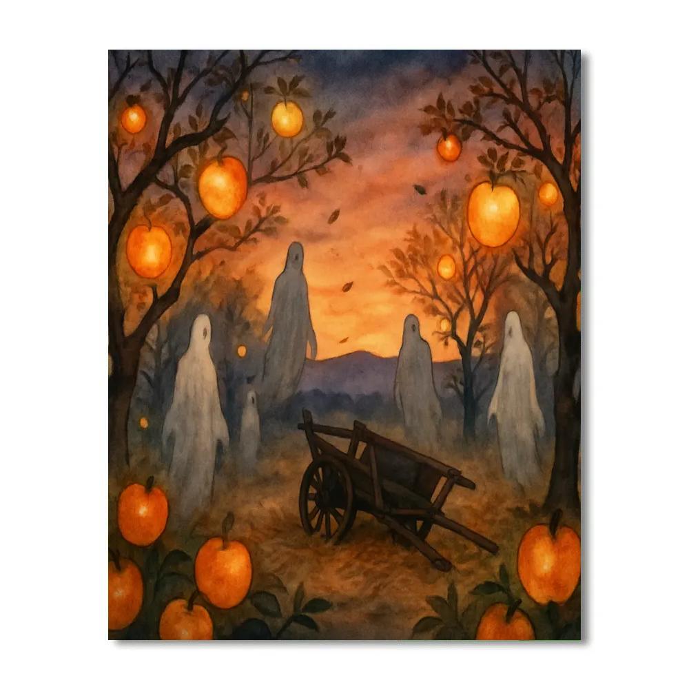 Phantom Orchard At Dusk Painting by numbers kit