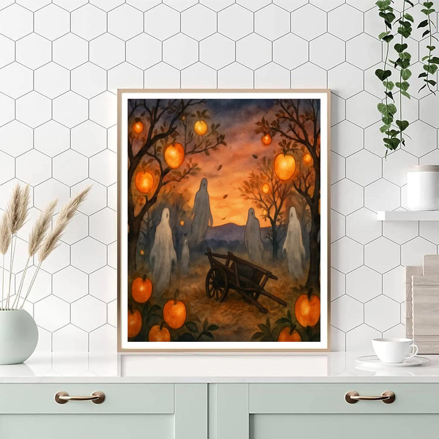 Phantom Orchard At Dusk Painting by numbers kit
