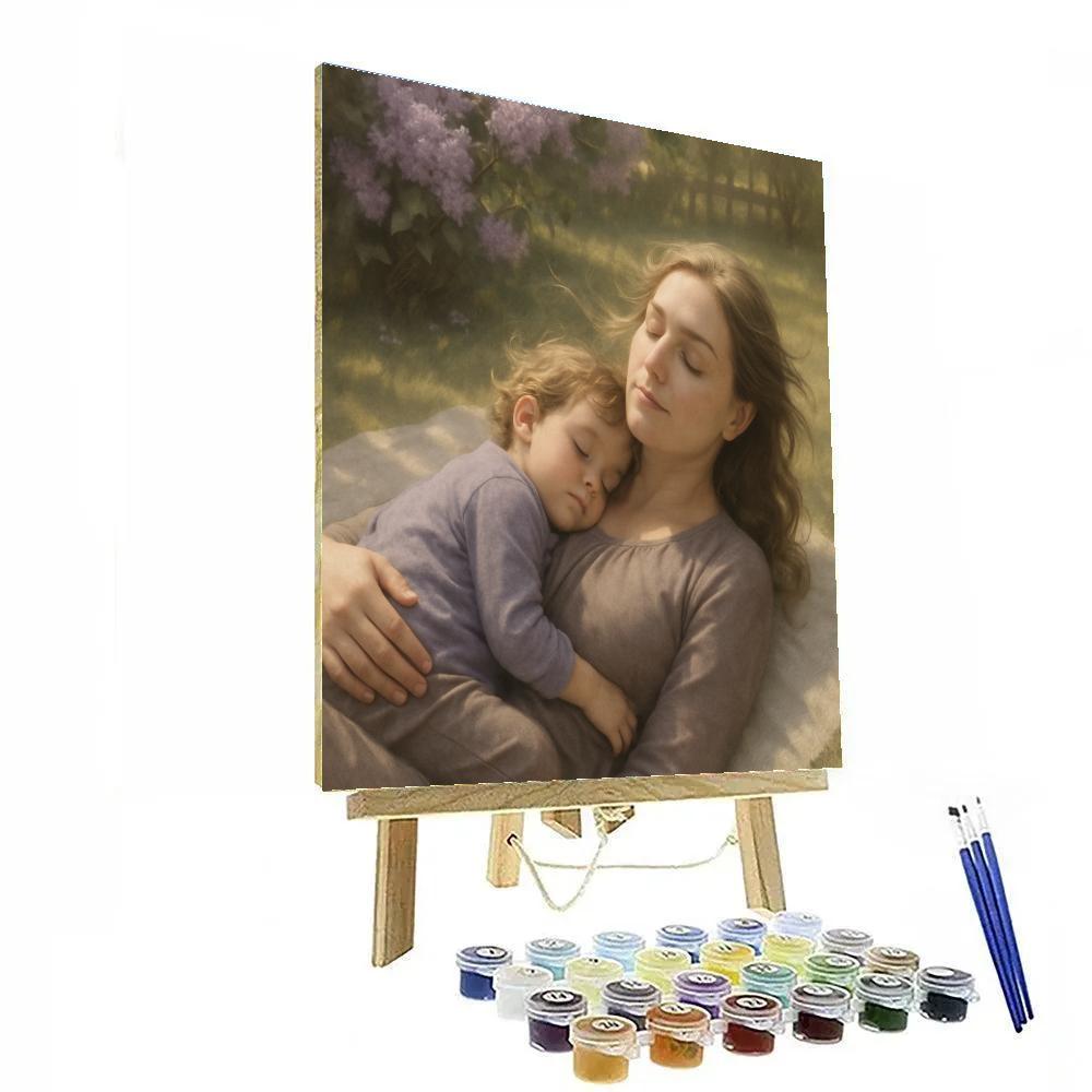 Quiet Garden Nap Together paint by number