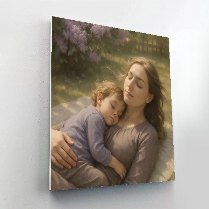 Quiet Garden Nap Together paint by number