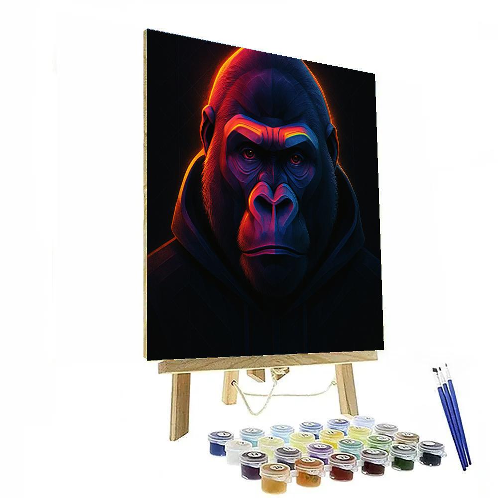 Spectrum Gorilla Stare paint by number