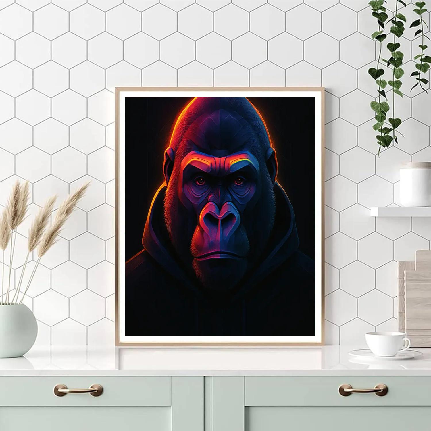 Spectrum Gorilla Stare paint by number