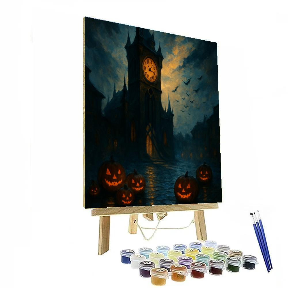 Clocktower Witching Hour paint by numbers