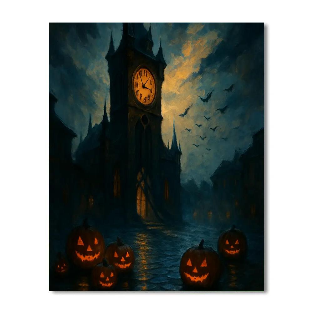 Clocktower Witching Hour paint by numbers