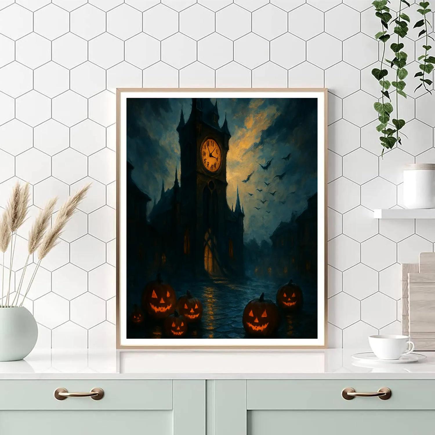 Clocktower Witching Hour paint by numbers