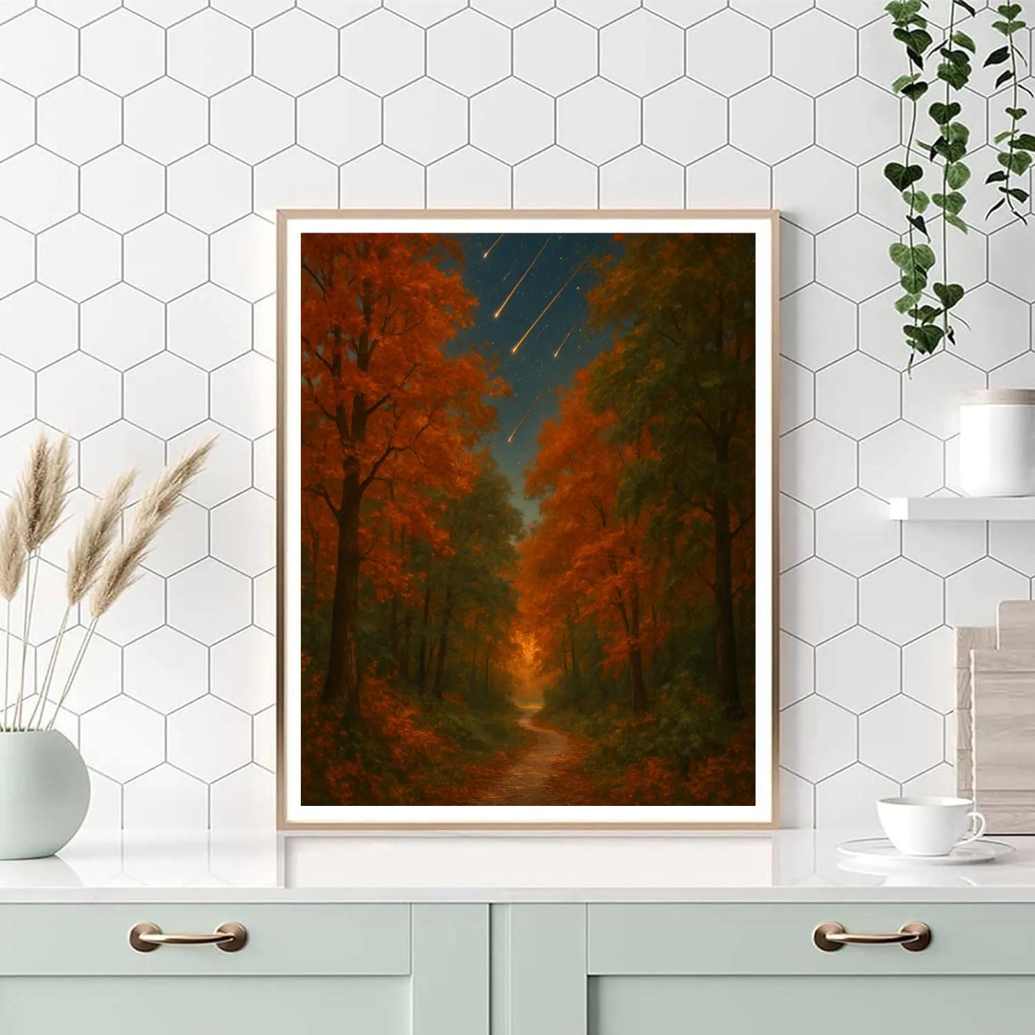 Autumn Meteor Canopy paint by color