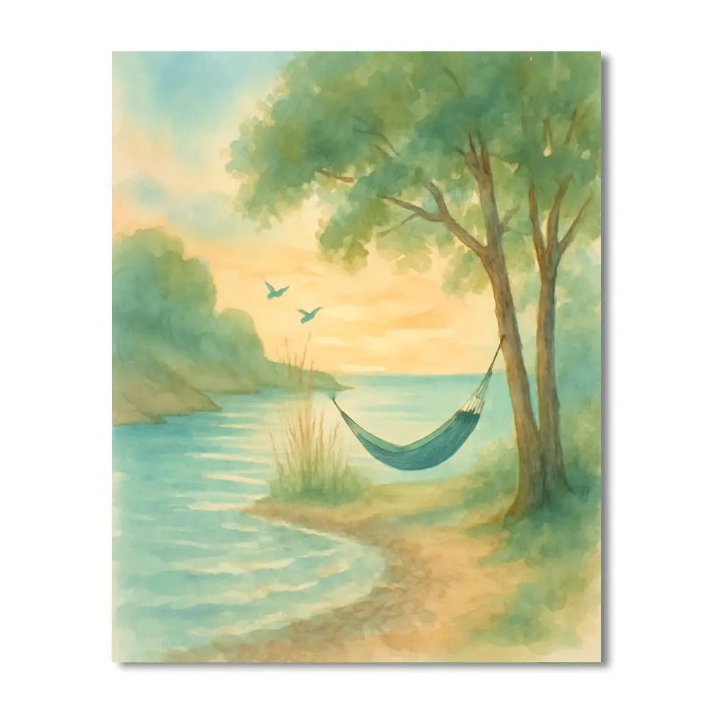 Hidden Cove Summer Dawn painting number kit