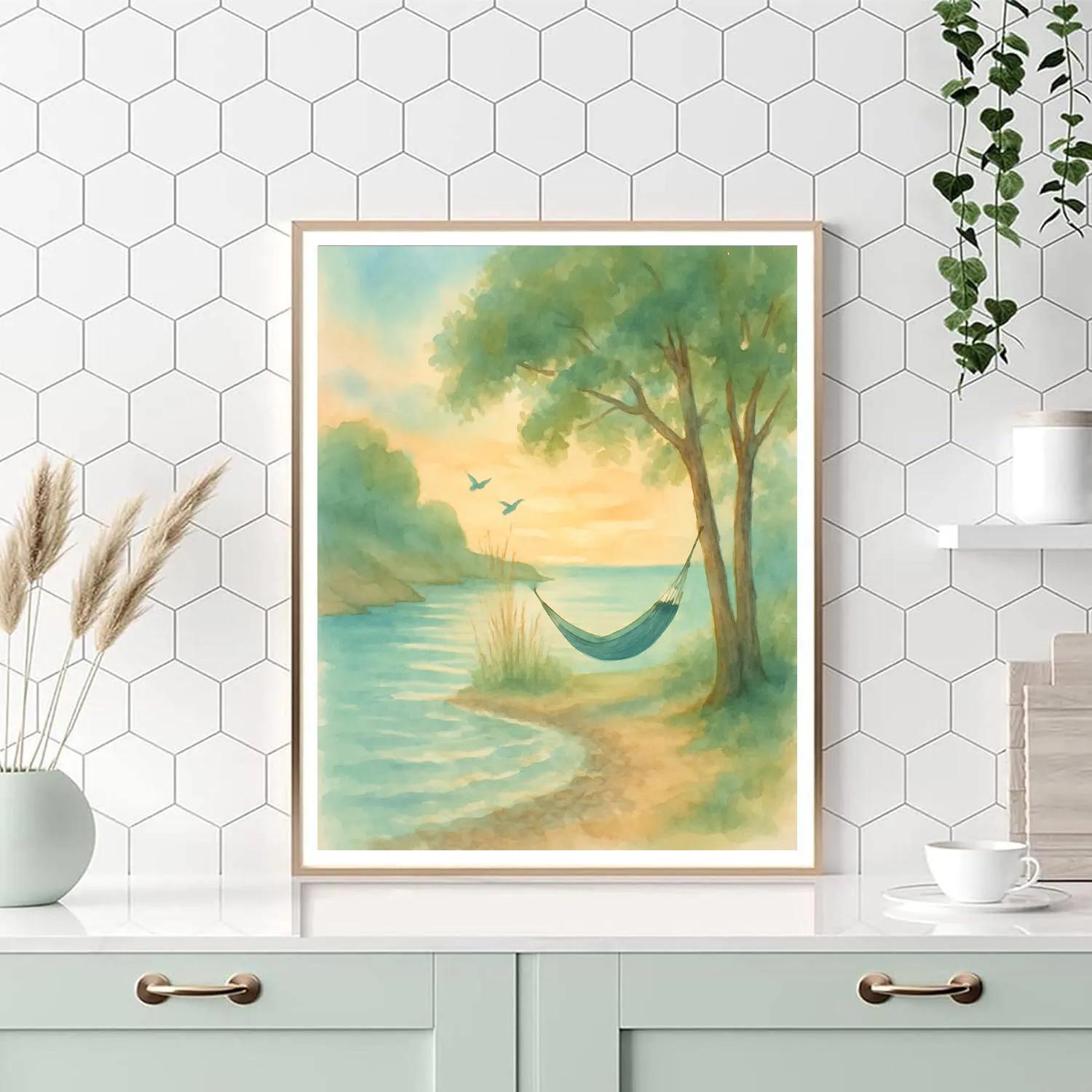 Hidden Cove Summer Dawn painting number kit
