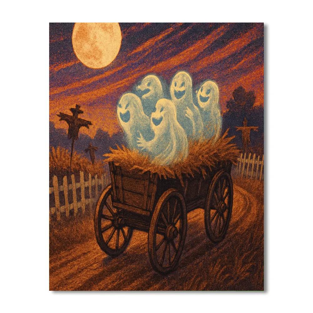 Spectral Hayride Hollow DIY paint by numbers