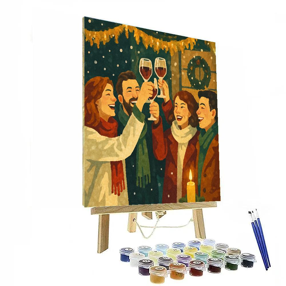 Tinsel And Twilight Toast painting number kit