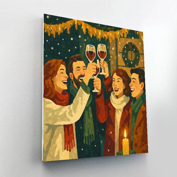 Tinsel And Twilight Toast painting number kit