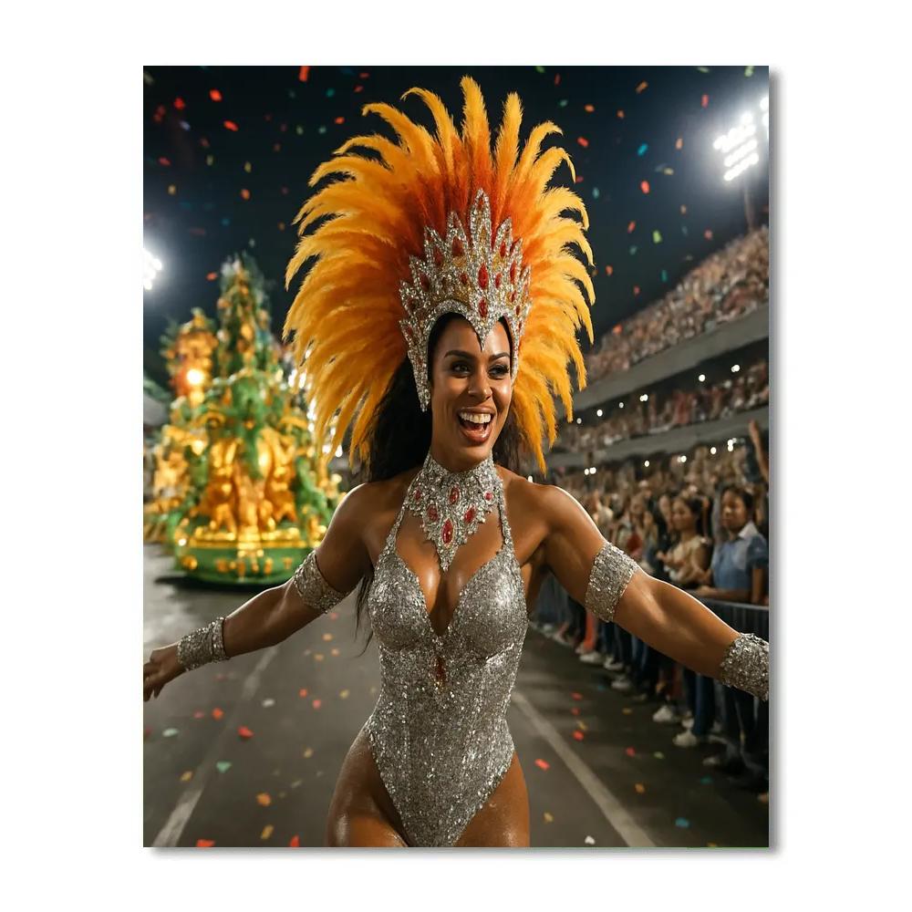 Carnival Celebration In Rio paint by number