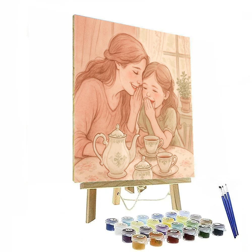 Afternoon Tea And Whispered Secrets DIY paint by numbers