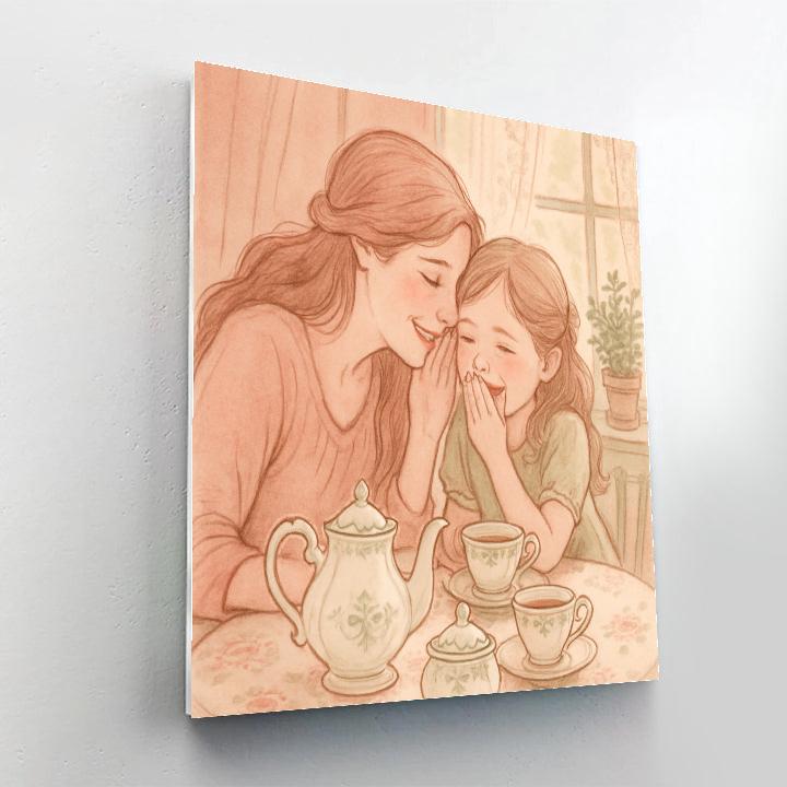 Afternoon Tea And Whispered Secrets DIY paint by numbers