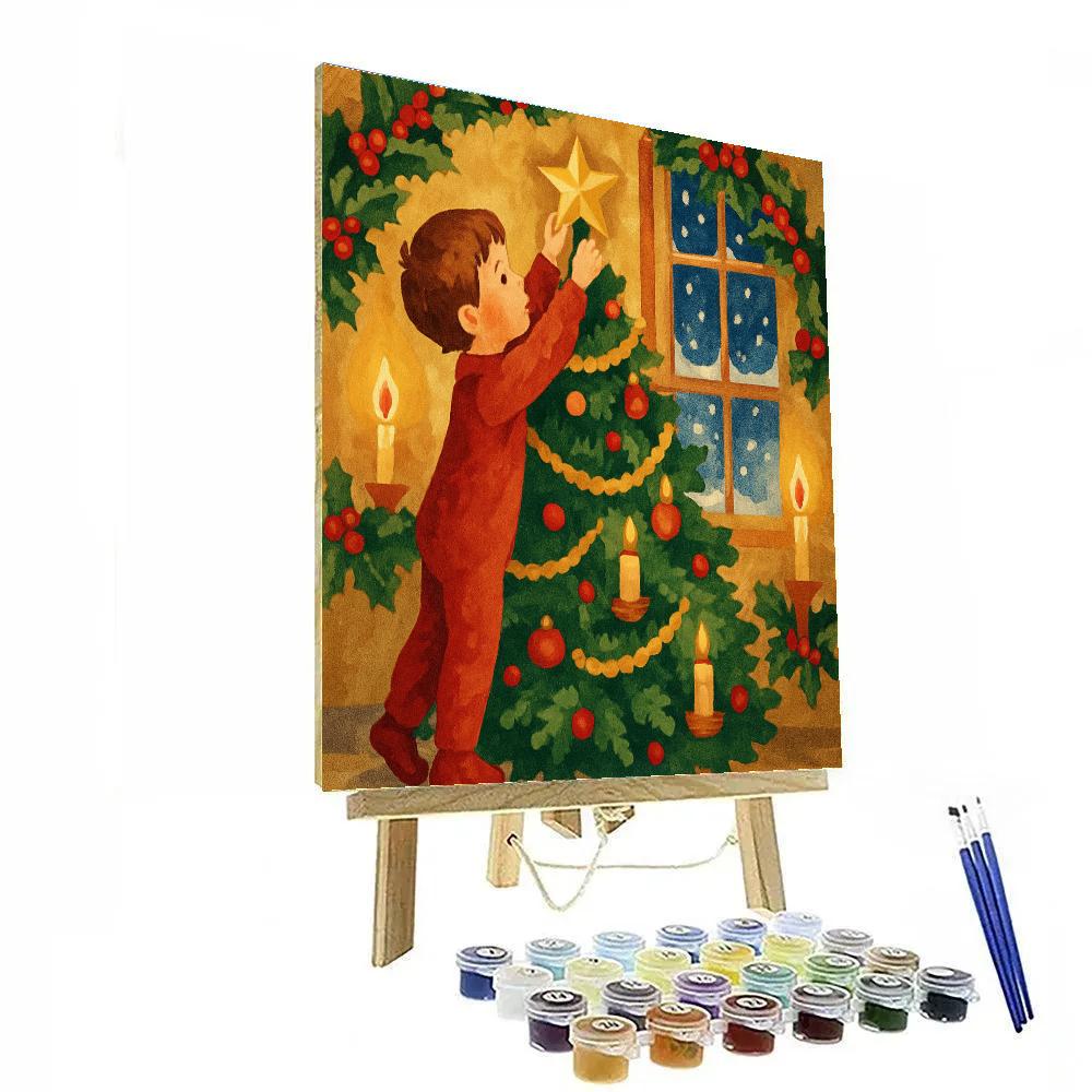Holiday Hearth And Holly Numbered painting kits