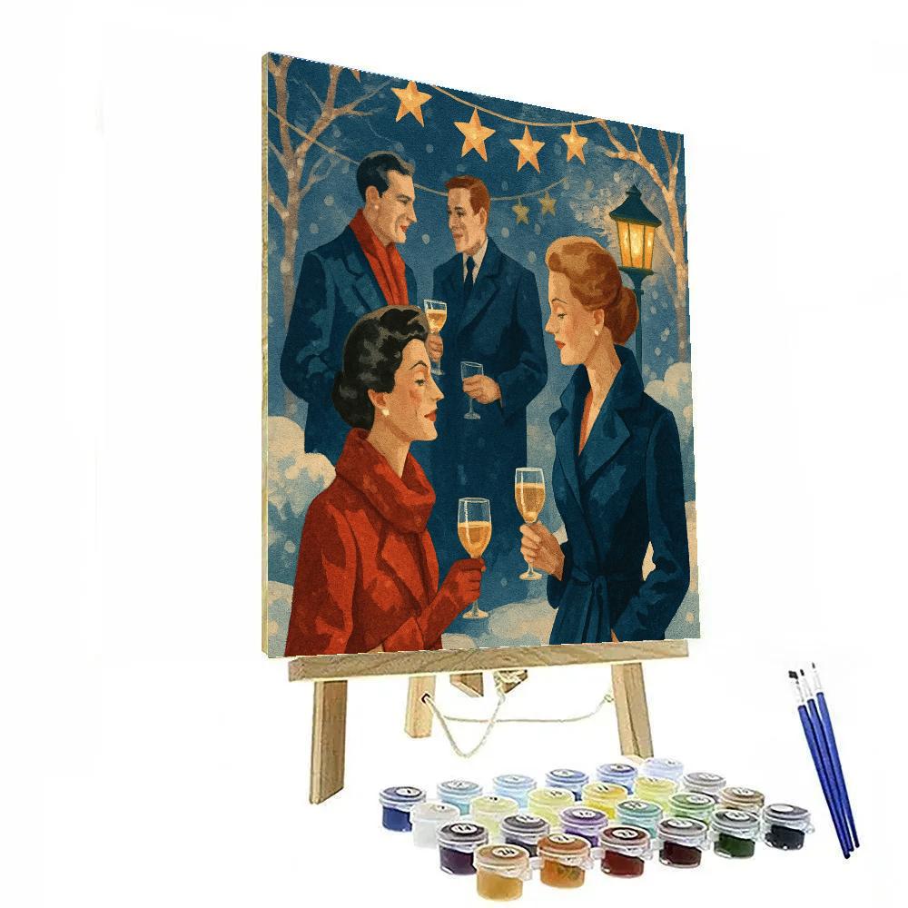 Starshine And Snowdrift Soirée paint by numbers