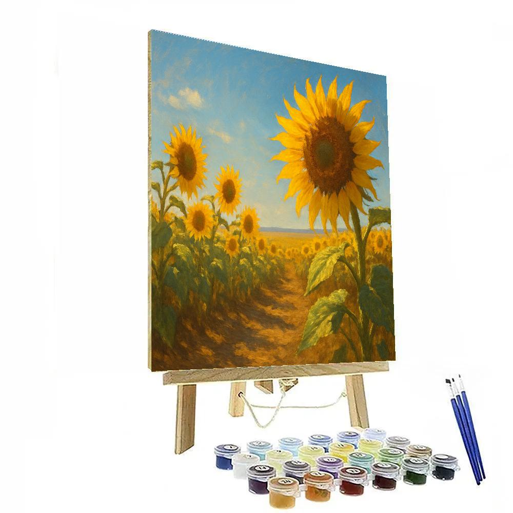 Sunflower Helios Field Paint by numbers kits