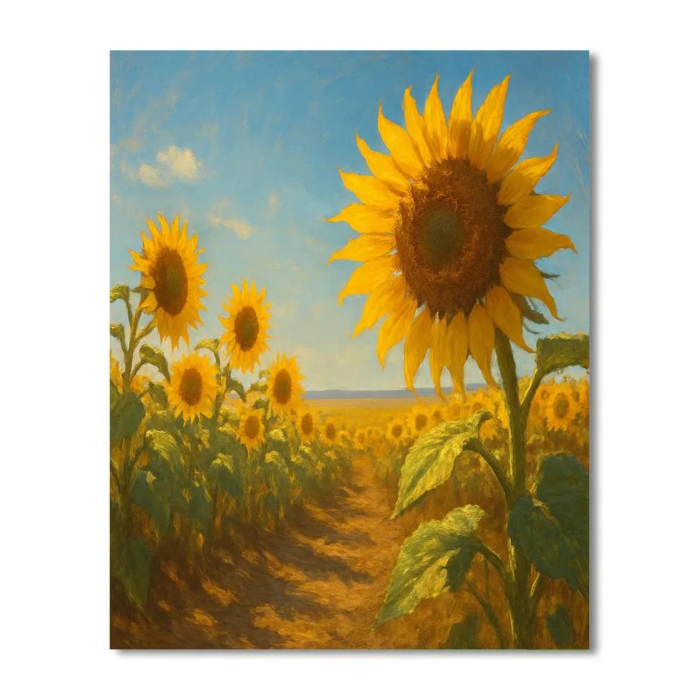 Sunflower Helios Field Paint by numbers kits