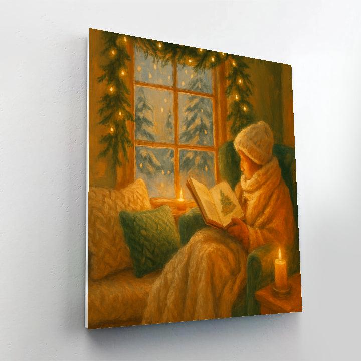 Cosy Reading Nook Christmas Bliss Numbered painting kits