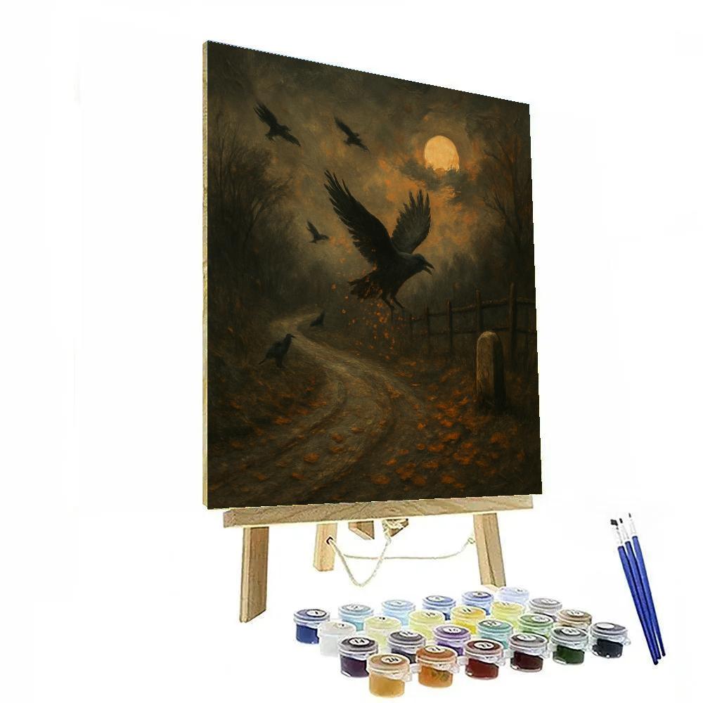 Raven Road At Twilight Painting by numbers kit