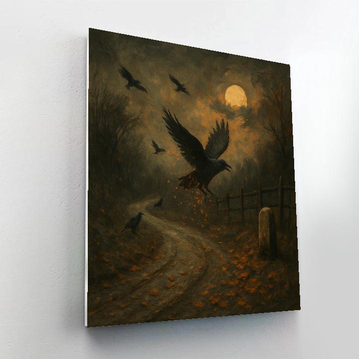 Raven Road At Twilight Painting by numbers kit