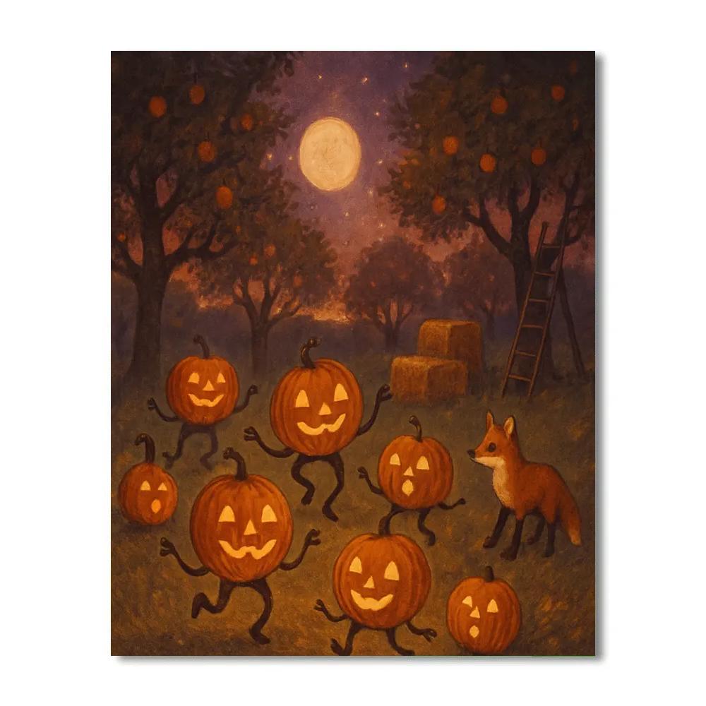 Moon Orchard Lantern Waltz Paint by numbers kits