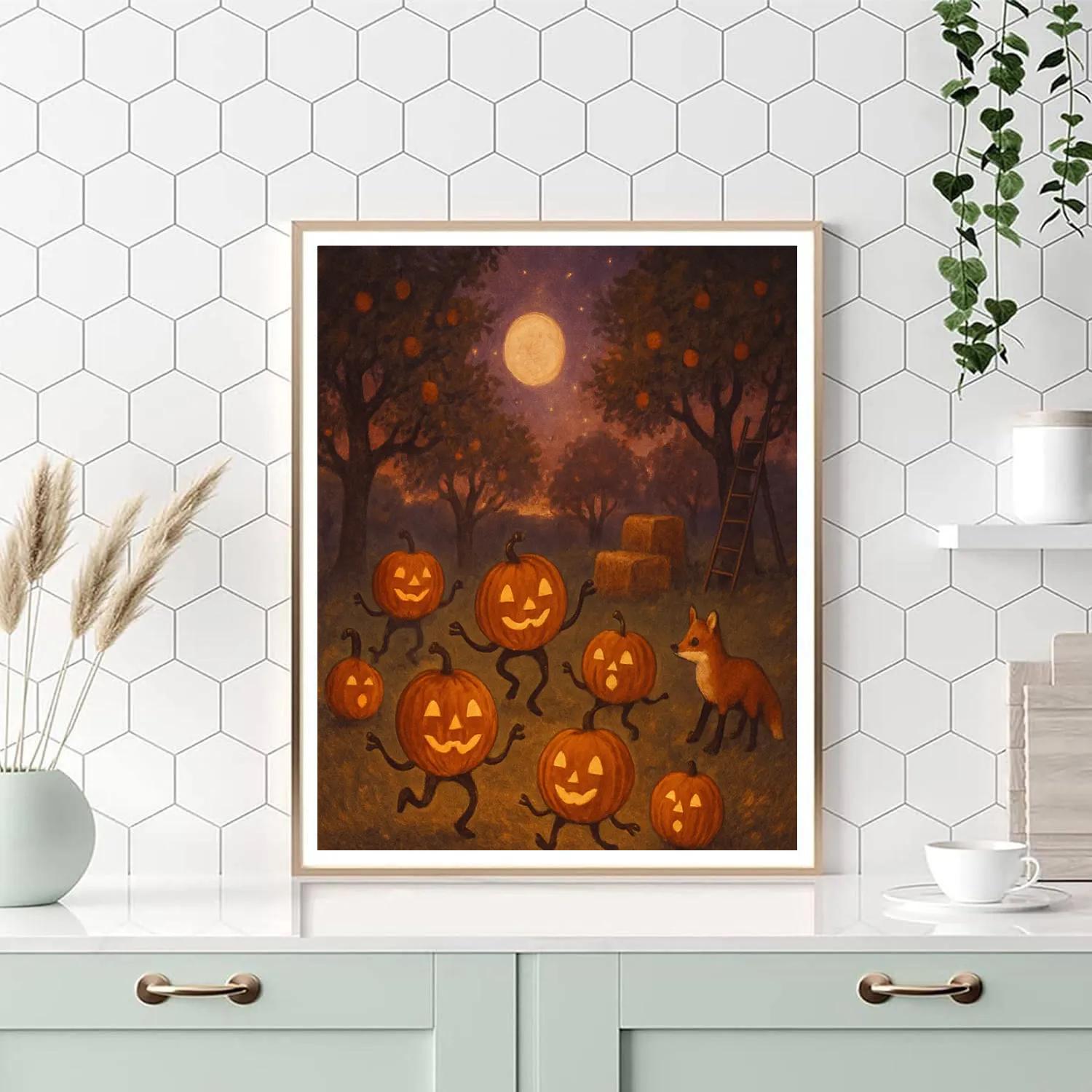 Moon Orchard Lantern Waltz Paint by numbers kits