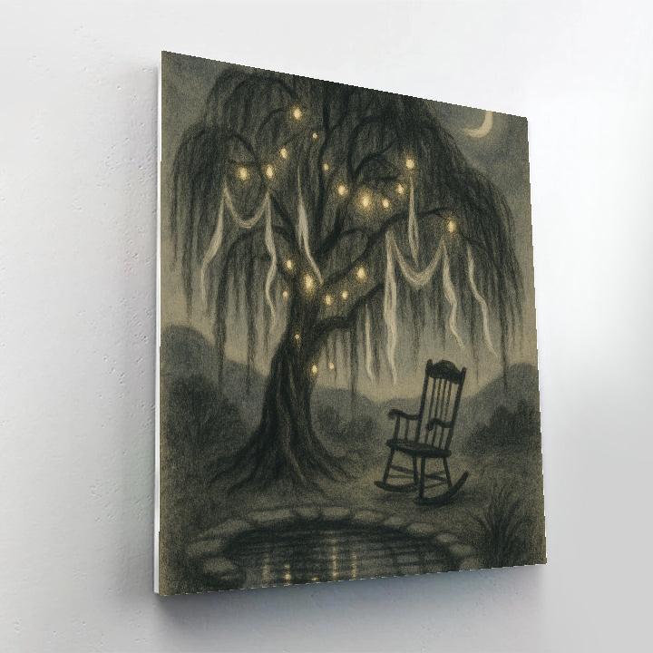 Lanterns Beneath The Willow paint by color