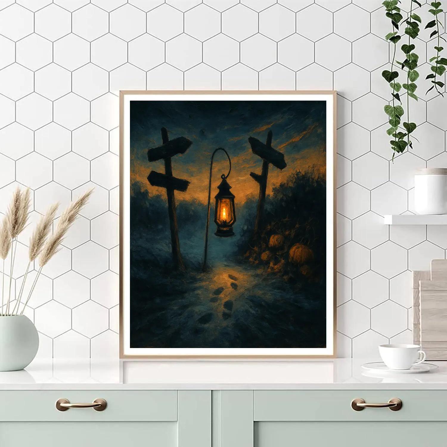 Foggy Lantern Crossroads paint by color