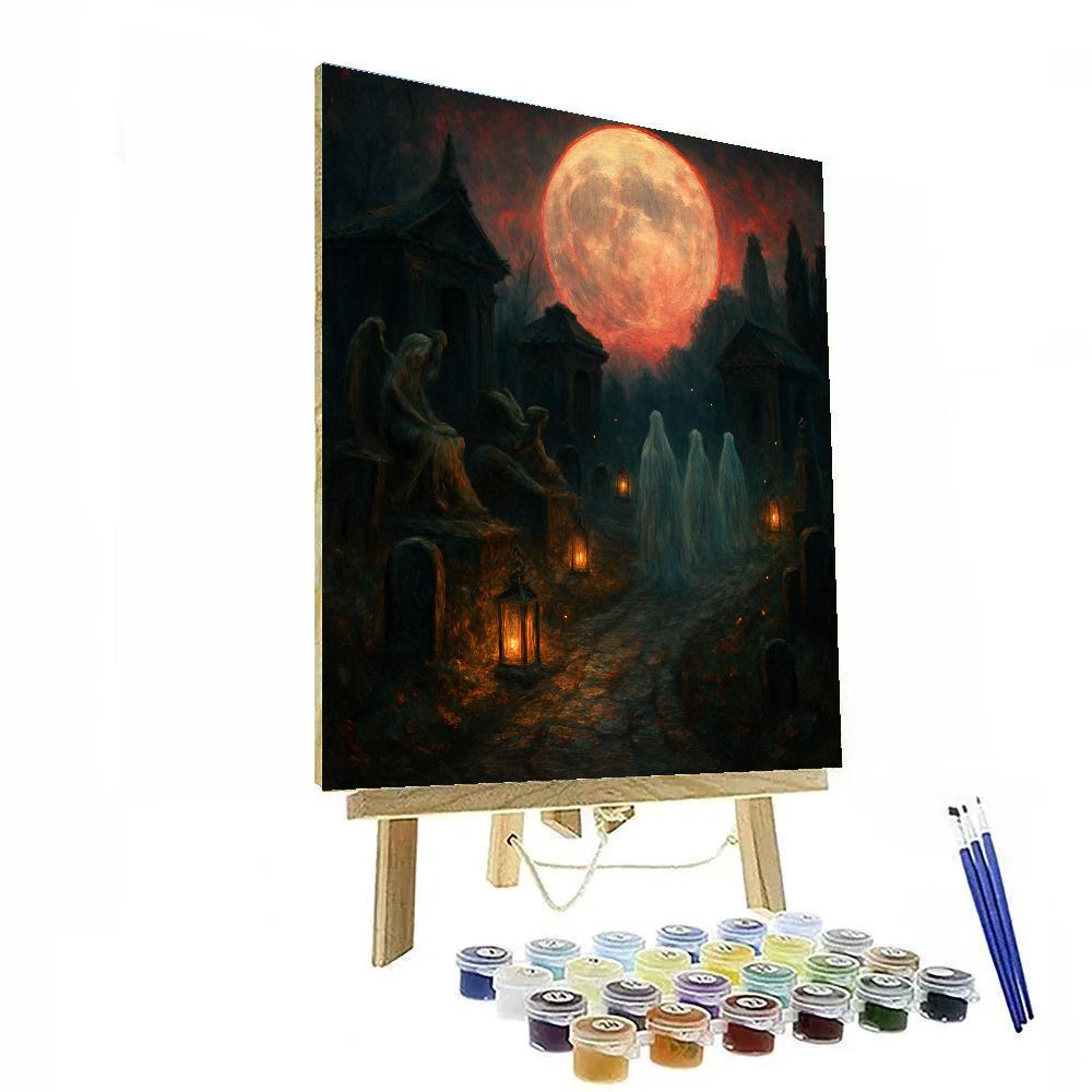 Glimmering Graveyard Path paint by color