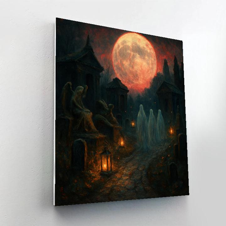Glimmering Graveyard Path paint by color
