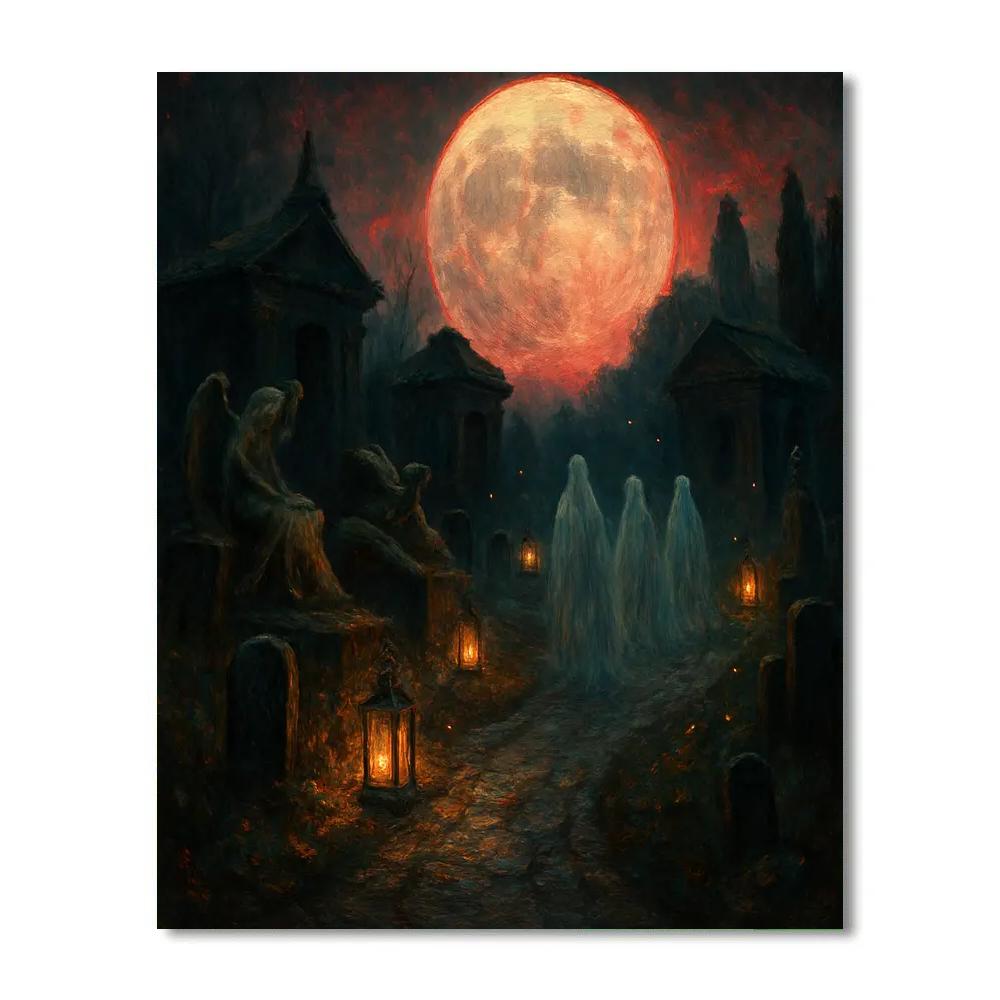 Glimmering Graveyard Path paint by color