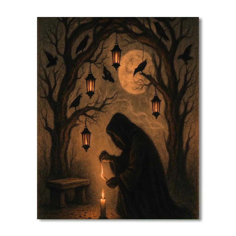 Gothic Arbor Of Lanterns Numbered painting kits