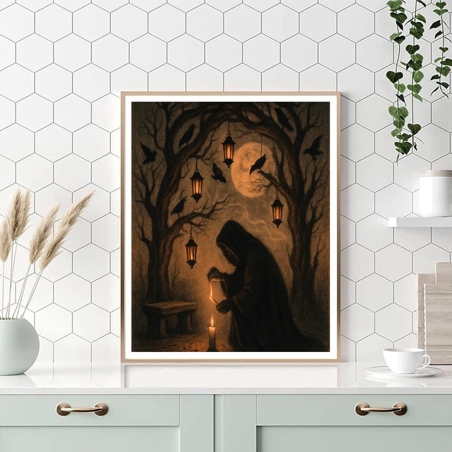 Gothic Arbor Of Lanterns Numbered painting kits