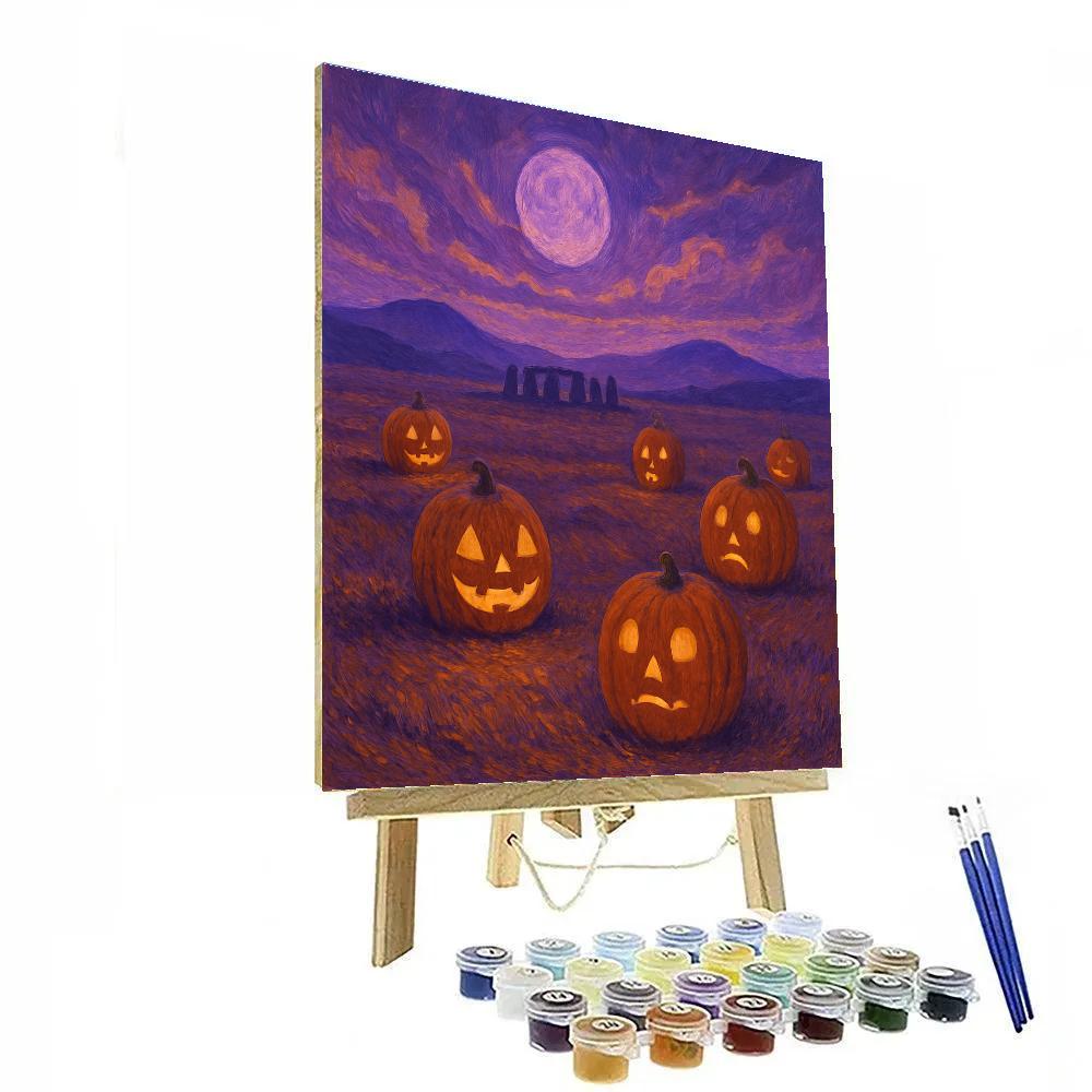 Nocturne Of The Pumpkin Moor Painting by numbers kit