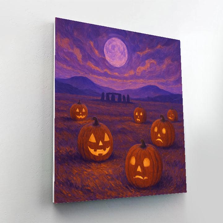 Nocturne Of The Pumpkin Moor Painting by numbers kit
