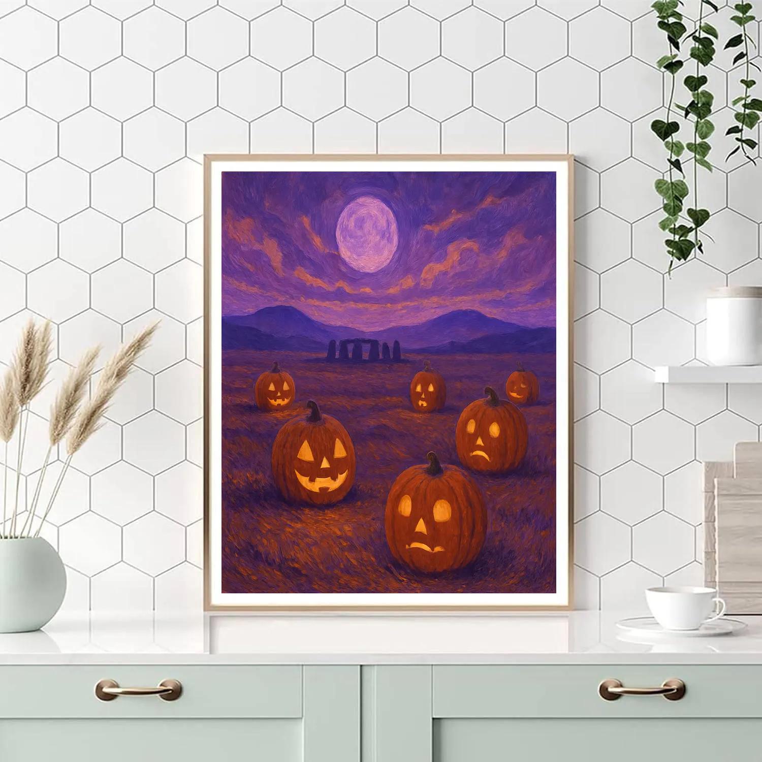 Nocturne Of The Pumpkin Moor Painting by numbers kit